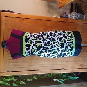 KARIN STEVENS HALTER TOP DRESS